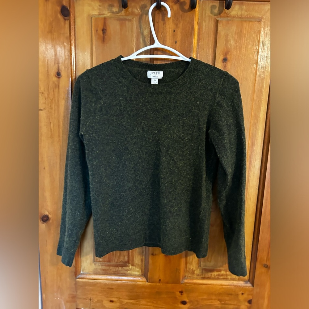 J Crew cotton-wool blend crew neck knit